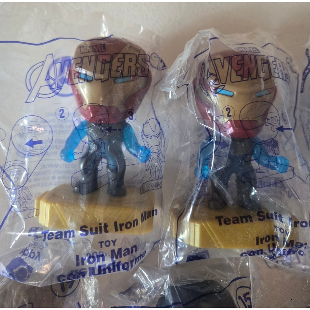Marvel Avengers McDonalds Happy Meal Toys Lot 9 Sealed Iron Man Groot 2019 - Picture 3 of 16